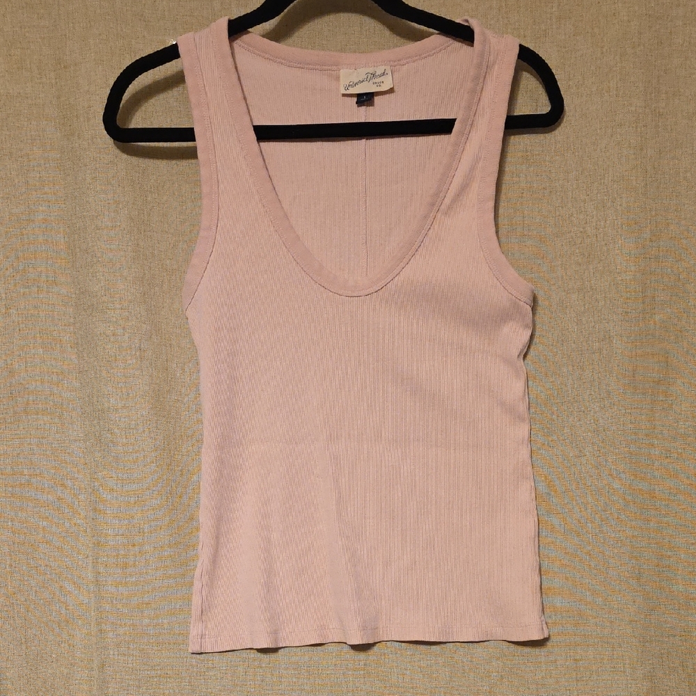 Universal Thread Light Pink Ribbed Tank Top
